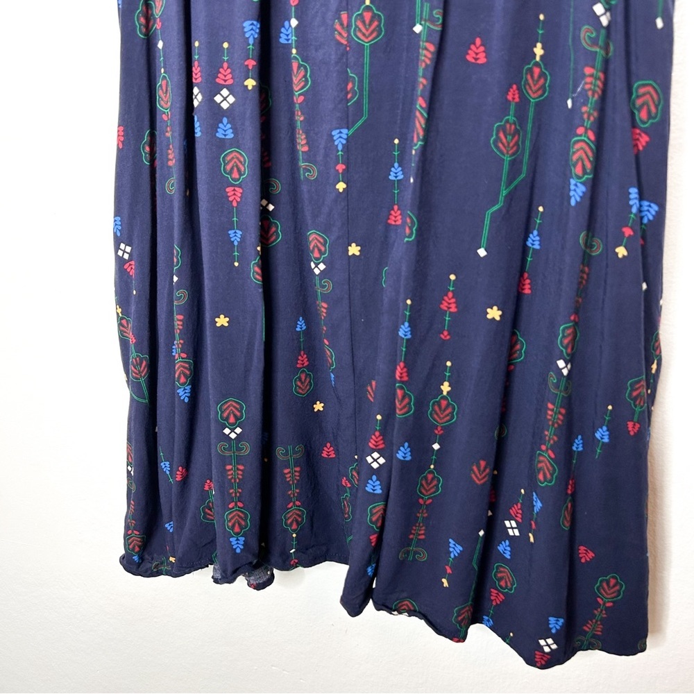 Entro Sleeveless Boho Print A line‎ Mini Dress Large L - Picture 4 of 9